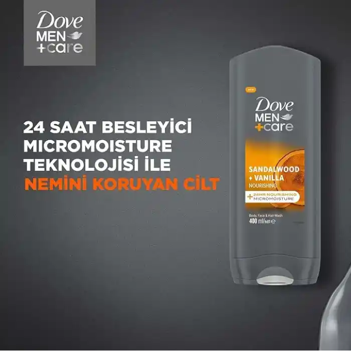 Dove Men Care Sandalwood Vanilla Duş Jeli 400 Mililitre