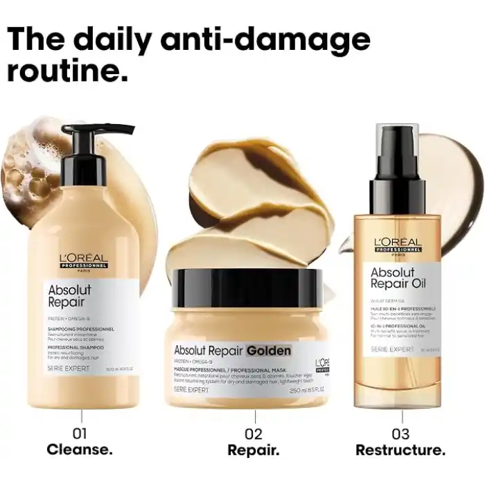 LOréal Professionnel Paris Serie Expert Absolut Repair Yıpranmış Saçlar Için Onarıcı Altın Maske 250ml