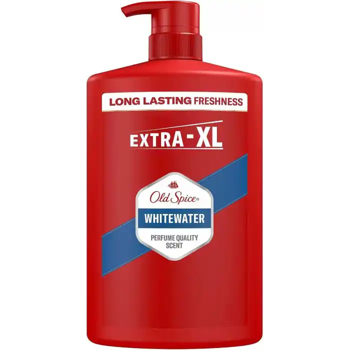 Old Spice Whitewater Erkekler İçin Duş Jeli ve Şampuan 1000 ml Ekstra-XL
