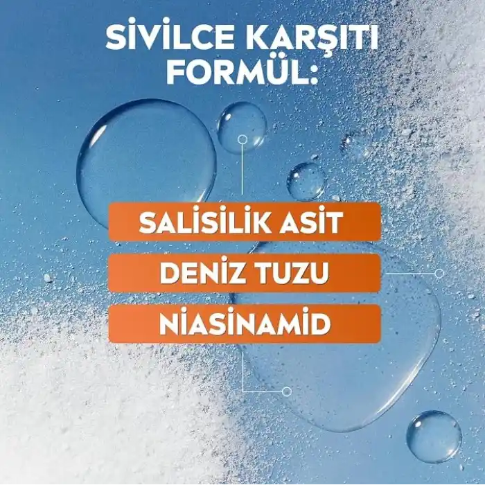 NIVEA Derma Skin Clear Sivilce Karşıtı Yüz Temizleme Jeli 150ml, Gözenek Arındırıcı,Gözenek Görünümünü,Siyah Noktaları Azaltır,Salisilik Asit,Niasinamid,Deniz Tuzu,Yağlı ve Karma Cilt