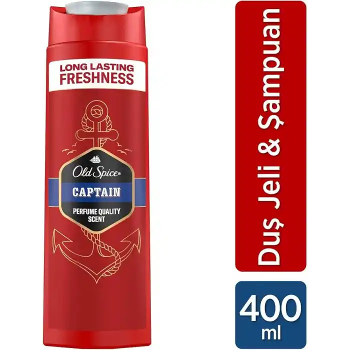 Old Spice Captain Erkekler İçin Duş Jeli ve Şampuan 400 ml