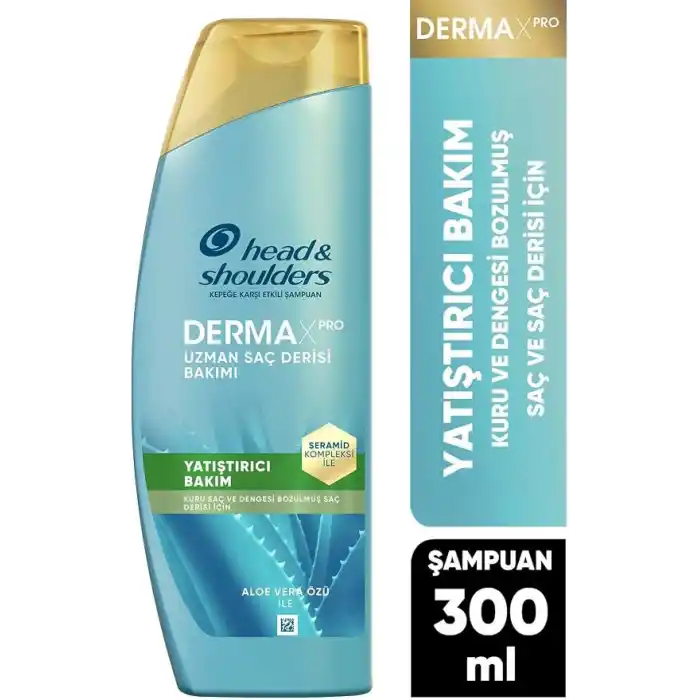 Head & Shoulders DermaXPro Yatıştırıcı Kepek Karşıtı Şampuan Kuru ve Kaşıntılı Saç Derisi için 300 ML