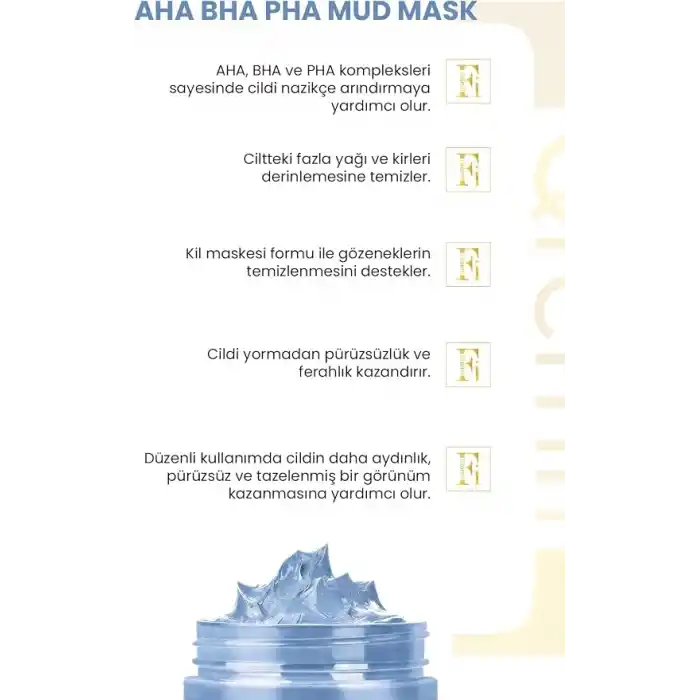 Sıfır Gözenek Siyah Nokta Mavi Kil Maskesi | Aha + Bha+Pha 100 Ml