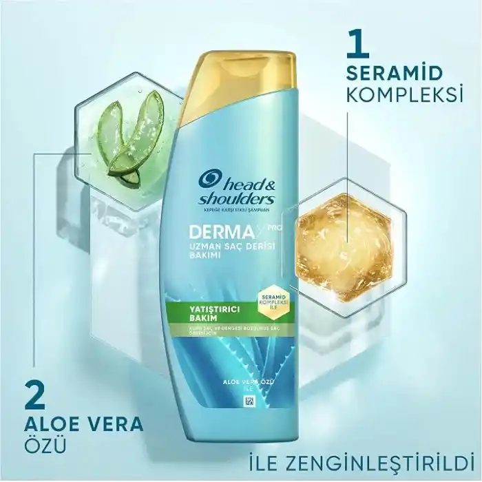 Head & Shoulders DermaXPro Yatıştırıcı Kepek Karşıtı Şampuan Kuru ve Kaşıntılı Saç Derisi için 300 ML