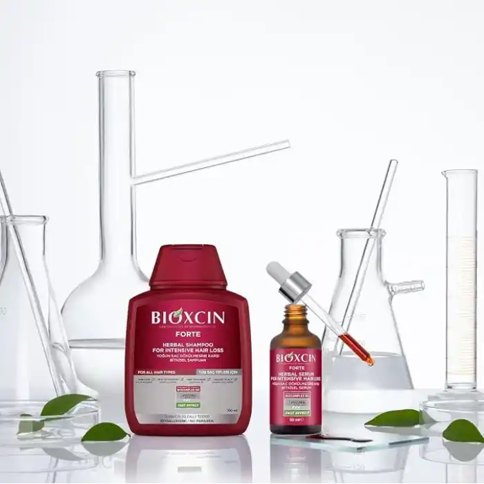 Bioxcin Forte Yoğun Bakım Kiti – Saç Dökülmesine Karşı Şampuan, Serum & Tablet Seti; Yoğun Saç Bakımı, Bitkisel İçerik – 3’lü Paket