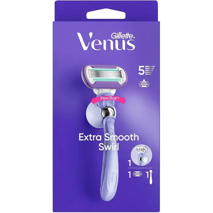 Gillette Venus Extra Smooth Swirl Tıraş Makinesi + Yedek Başlık