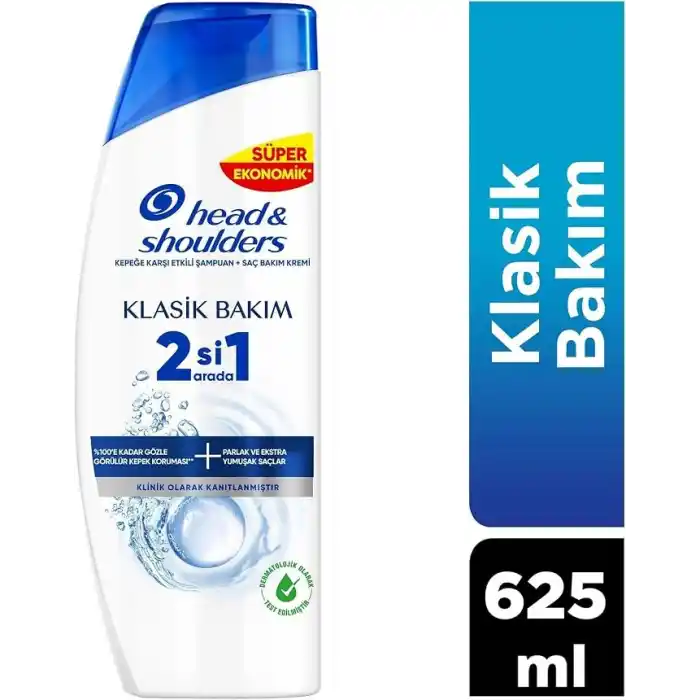 Head & Shoulders Klasik Bakım 2si 1 Arada Kepeğe Karşı Etkili Şampuan 625ml