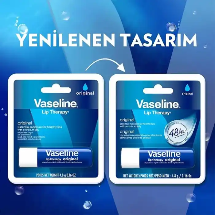 Vaseline Lip Therapy Dudak Bakım Kremi Original 4.8 gr
