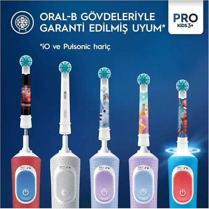 Oral-B Çocuk İçin Spiderman Şarjlı Diş Fırçası Yedek Başlığı 2 Adet