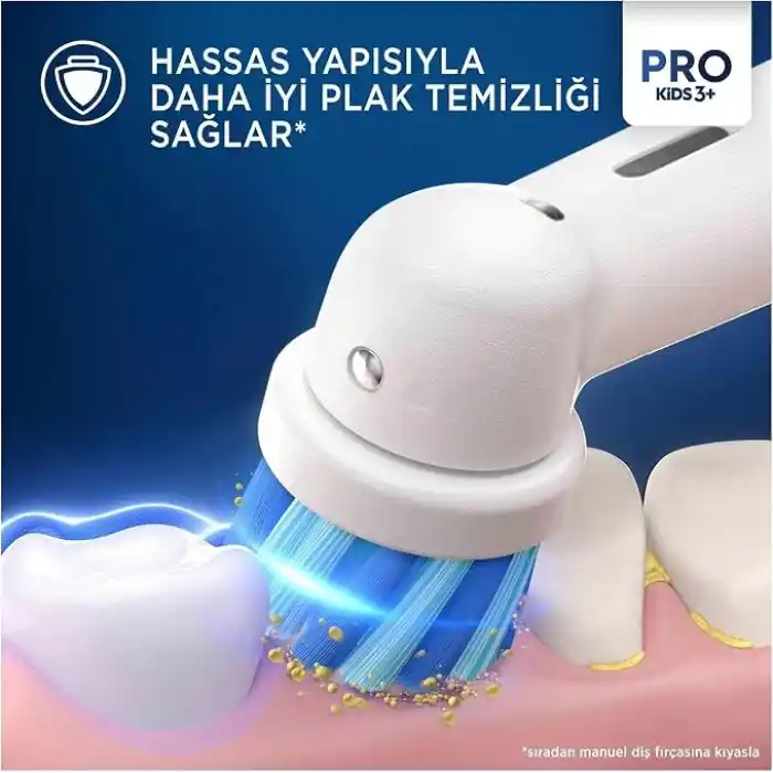 Oral-B Çocuk İçin Spiderman Şarjlı Diş Fırçası Yedek Başlığı 2 Adet