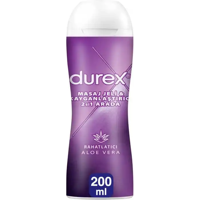Durex Aloe Vera Özlü Play Kayganlaştırıcı & Masaj Jeli (1 x 200 ML), Erkek