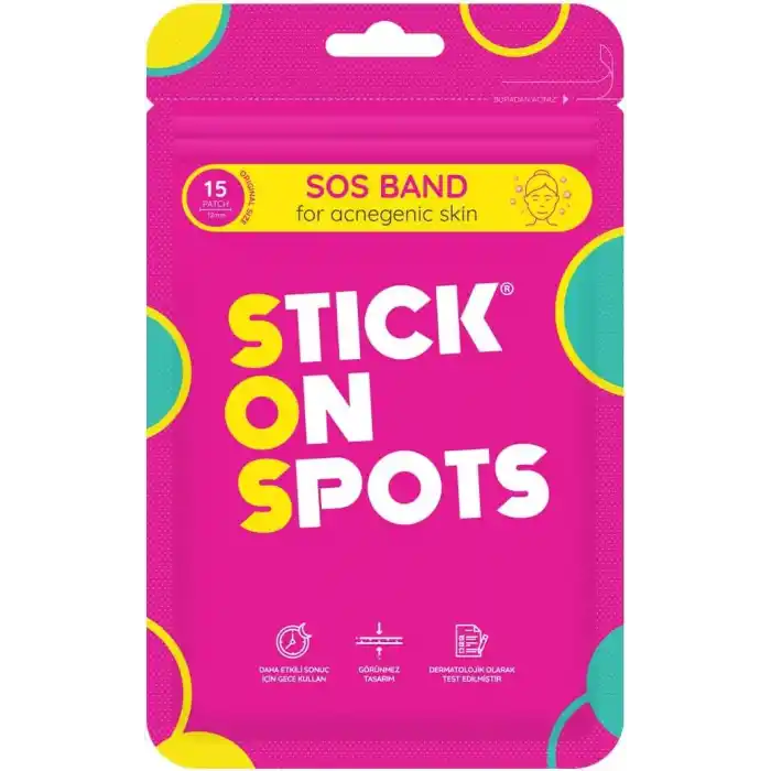 STICK ON SPOTS SOS Band Sivilce/Akne Bandı 15 Parça