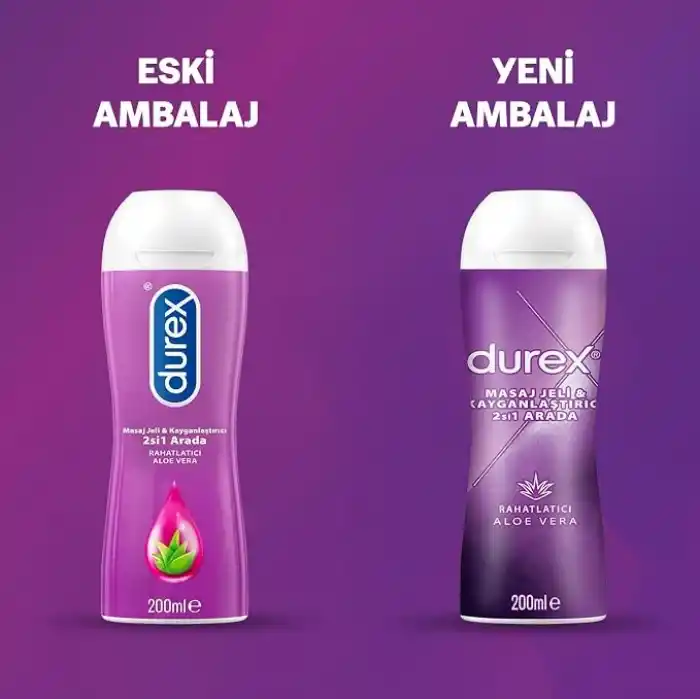 Durex Aloe Vera Özlü Play Kayganlaştırıcı & Masaj Jeli (1 x 200 ML), Erkek