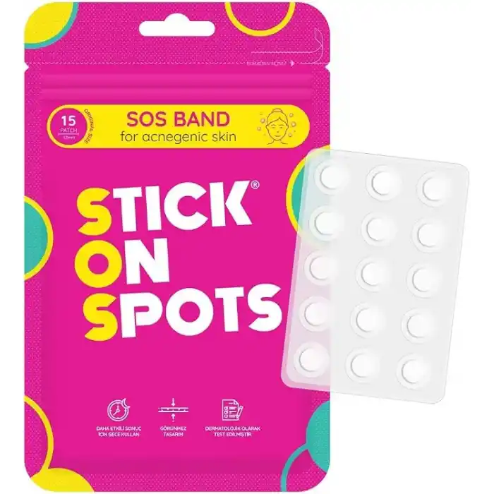 STICK ON SPOTS SOS Band Sivilce/Akne Bandı 15 Parça