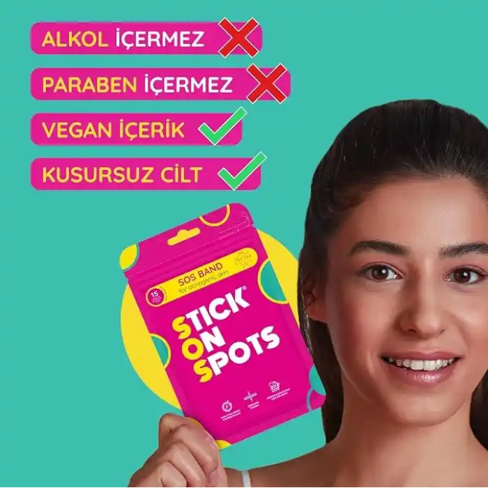 STICK ON SPOTS SOS Band Sivilce/Akne Bandı 15 Parça