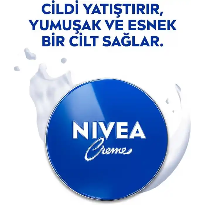 NIVEA Creme Nemlendirici Bakım Kremi 250 ml,Eucerit, El,Yüz,Vücut İçin,Paraben İçermez, Tüm Cilt Tipleri,