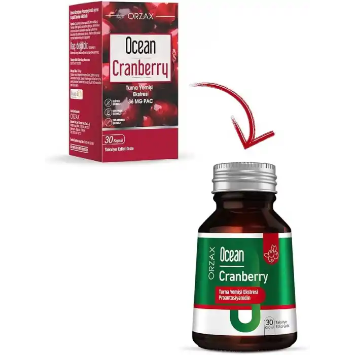 Ocean Cranberry Takviye Edici Gıda 30 Kapsül