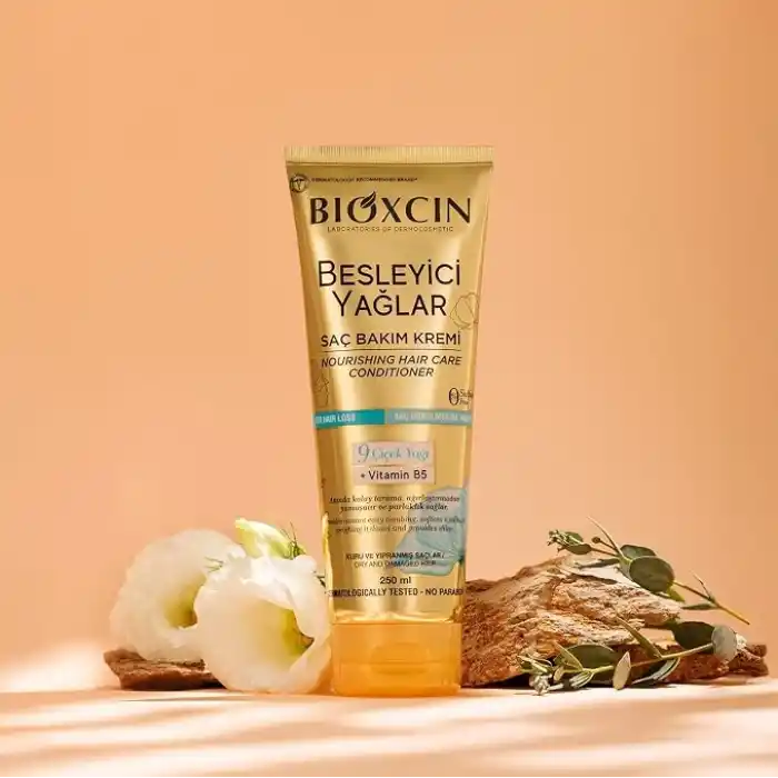 Bioxcin Besleyici Saç Bakım Kremi – 9 Çiçek Yağı, B5 Vitamini ve BioComplex B11 İçeren Yoğun Nemlendirici Krem – 250 ml – Kuru ve Yıpranmış Saçlar İçin