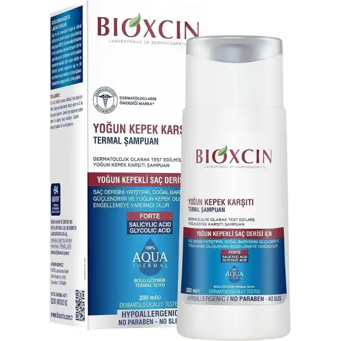 Bioxcin Aqua-Thermal Yoğun Kepek Karşıtı Termal Şampuan (1 x 200 ml)