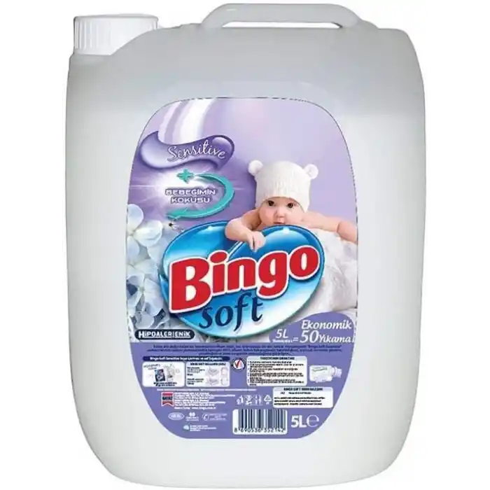 Bingo Soft Sensitive Hipoalerjenik Çamaşır Yumuşatıcısı (1 x 5 L)