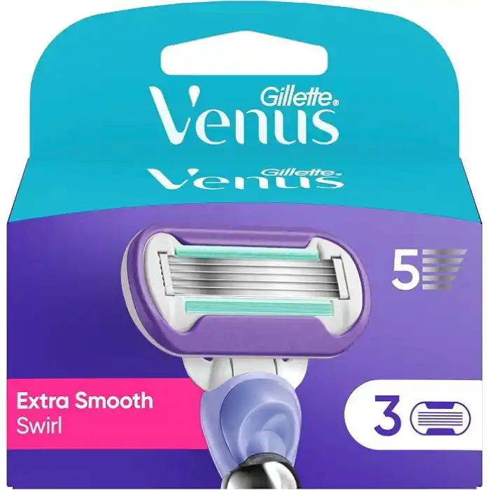 Gillette Venus Extra Smooth Kadın Bıçakları, 3 Yedek Bıçak