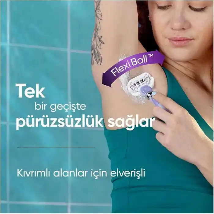 Gillette Venus Extra Smooth Kadın Bıçakları, 3 Yedek Bıçak