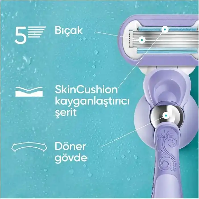 Gillette Venus Extra Smooth Kadın Bıçakları, 3 Yedek Bıçak