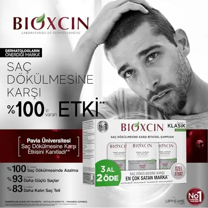 Bioxcin Genesis 3 Al 2 Öde Yağlı Saçlar İçin Şampuan (3 x 300 mL)