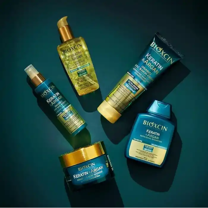Bioxcin Keratin & Argan Onarıcı Saç Bakım Kremi – Yıpranmış ve Hasar Görmüş Saçlar İçin – 250 ml – BioComplex B11, Hidrolize Keratin ve Argan Yağlı