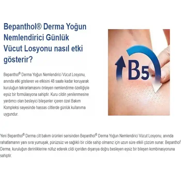 Bepanthol Derma Yoğun Nemlendirici Günlük Vücut Losyonu (400 ml)