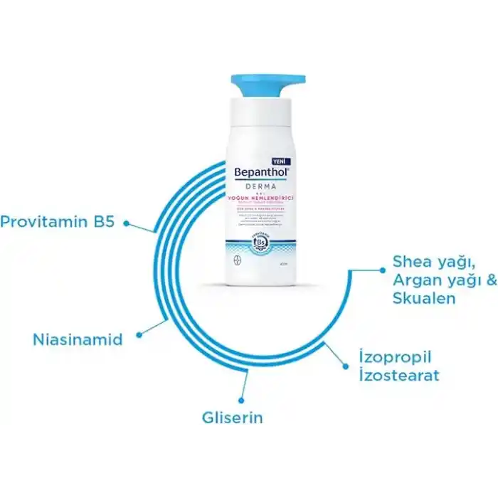 Bepanthol Derma Yoğun Nemlendirici Günlük Vücut Losyonu (400 ml)