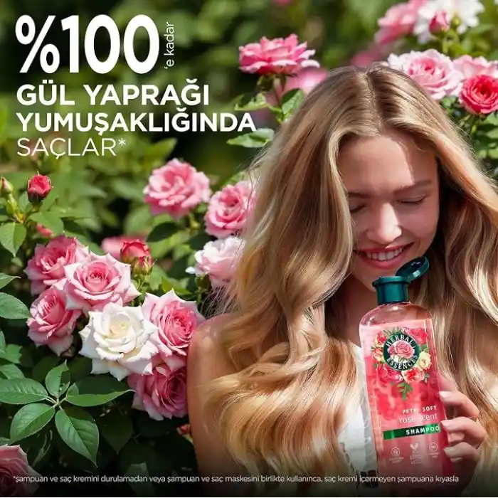 Herbal Essences Kadifemsi Yumuşaklık Gül Kokulu Şampuan 350ml