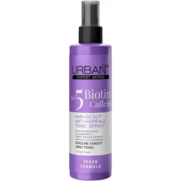 URBAN Care Expert Biotin & Kafein Dökülme Karşıtı Saç Toniği 200 ml- Vegan