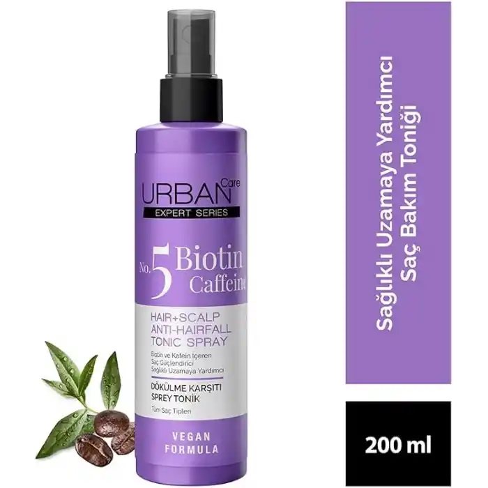 URBAN Care Expert Biotin & Kafein Dökülme Karşıtı Saç Toniği 200 ml- Vegan