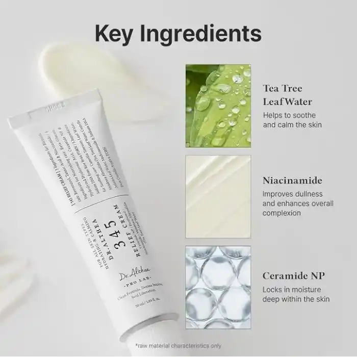 Dr. Althea 345 Relief Cream | Akne Karşıtı Niacinamide Resveratrol Centella Yatıştırıcı Nemlendirici Krem 50 ml