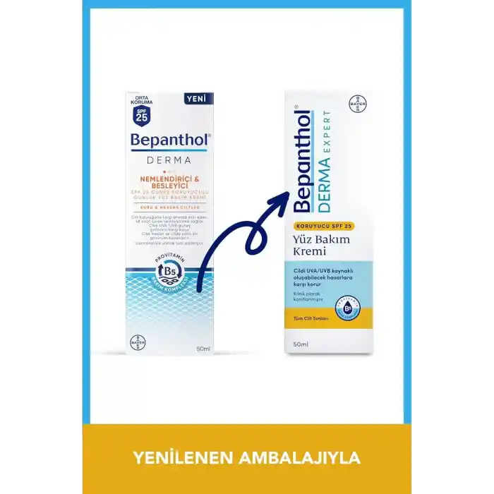 Bepanthol Derma Expert Koruyucu SPF 25 Yüz Bakım Kremi