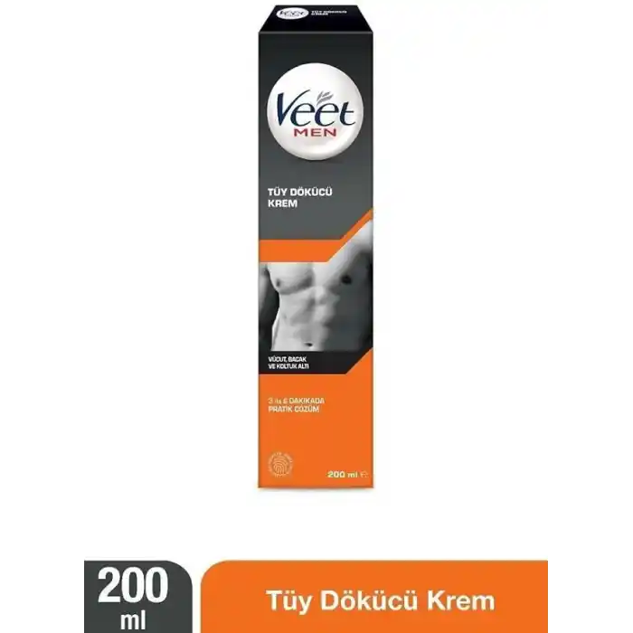 Veet Men Tüy Dökücü Krem Erkeklere Özel Normal Ciltler 200 ML