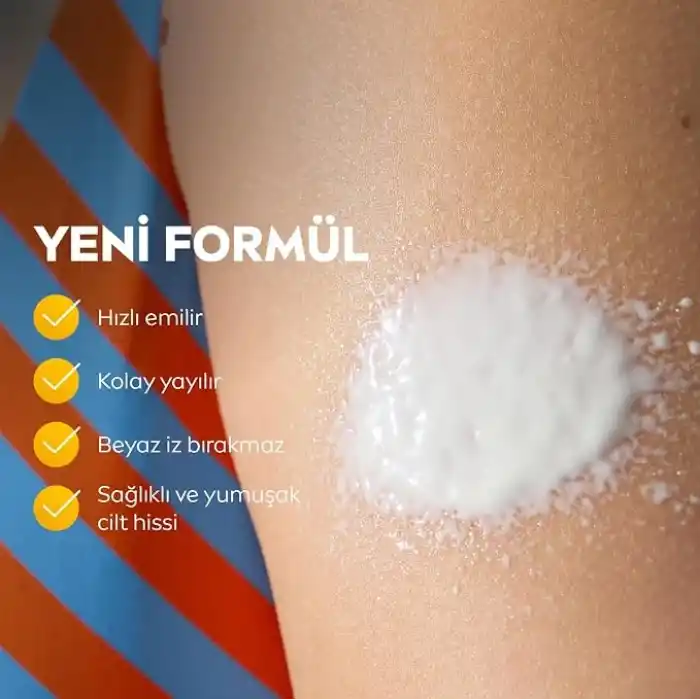 NIVEA SUN SPF50+Yüksek Güneş Koruyucu 200 ml,Suya Dayanıklı,Nemlendirici,C Vitamini,Hyalüron