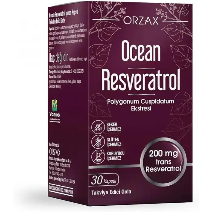 Orzax Ocean Resveratrol 200 Mg 30 Kapsül