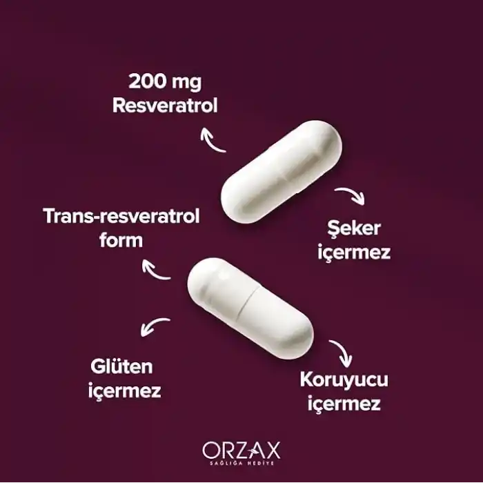 Orzax Ocean Resveratrol 200 Mg 30 Kapsül