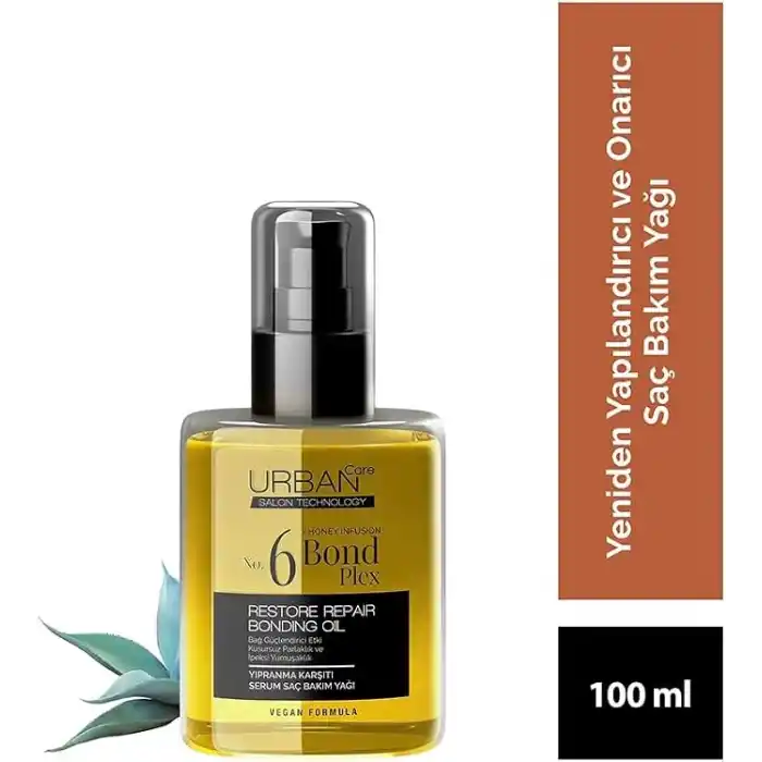 URBAN Care No.6 Bond Plex Yıpranma Karşıtı Saç Bakım Yağı 100ml- Vegan