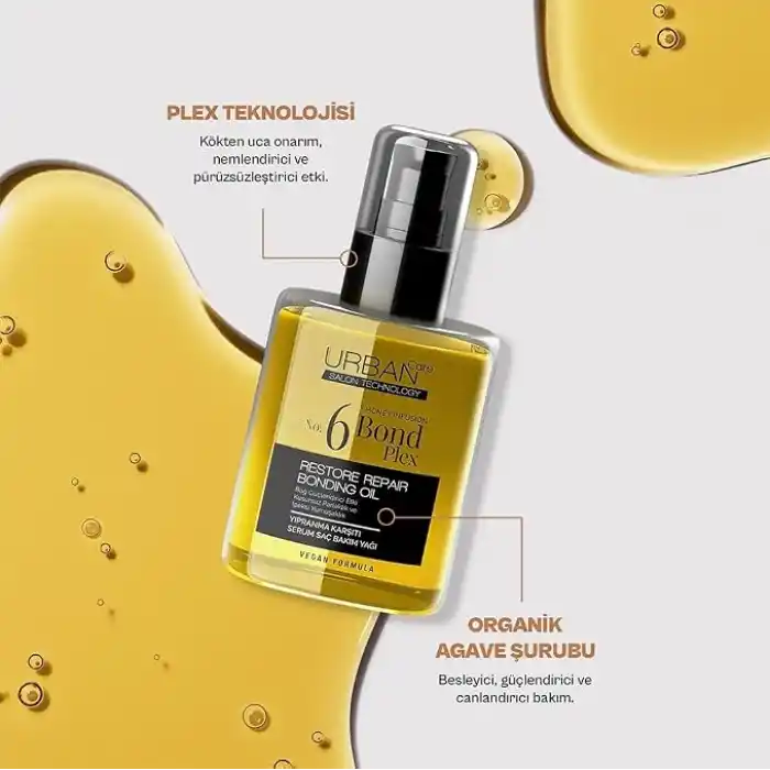 URBAN Care No.6 Bond Plex Yıpranma Karşıtı Saç Bakım Yağı 100ml- Vegan