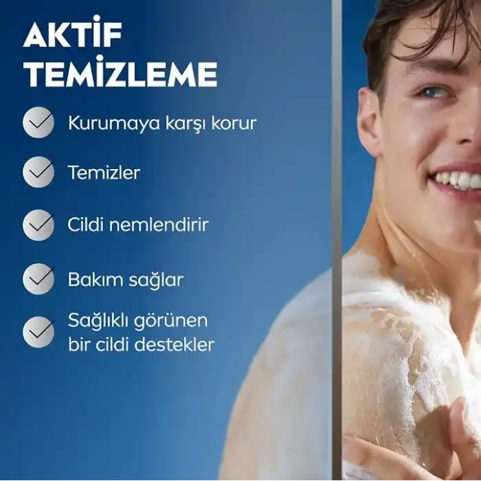 NIVEA MEN Erkek Deep Darkwood Banyo ve Duş Jeli 500 ml,Derinlemesine Temizlik,Bakımlı Cilt,Vücut,Yüz ve Saç İçin,Ferah Koku,Aktif Karbon