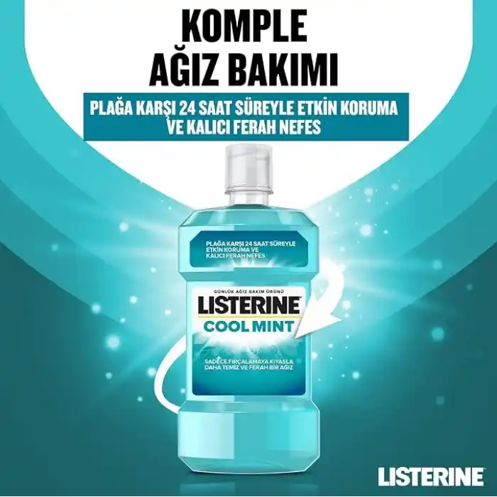 Listerine Cool Mint Hafif Tat Ferahlatıcı Ağız Bakım Suyu 1000 ml