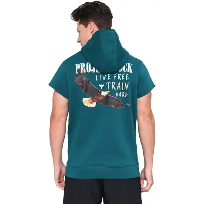 Under Armour Pjt Rck Q1 SS Icon Fleece HD Kapüşonlu Sweatshirt Erkek