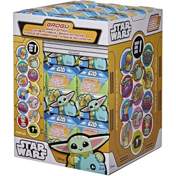 Star Wars Grogu Force Freeze Gizemli Figür | 3,8 cm Tekli Sürpriz Figür | Kış Temalı Mini Oyuncak | Seri 2 | Sürpriz Oyuncak | 4 Yaş ve Üzeri Çocuklar İçin