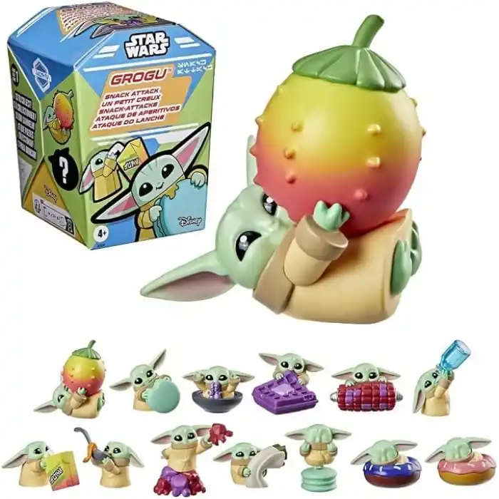 Star Wars Grogu Force Freeze Gizemli Figür | 3,8 cm Tekli Sürpriz Figür | Kış Temalı Mini Oyuncak | Seri 2 | Sürpriz Oyuncak | 4 Yaş ve Üzeri Çocuklar İçin