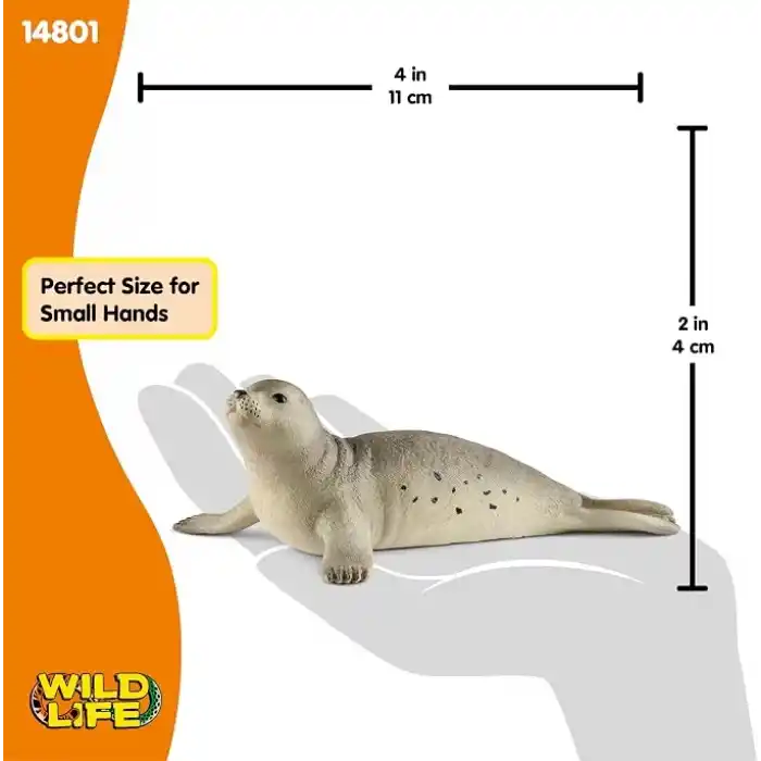 Schleich 14801 Fok Oyuncak Figürü, Çok Renkli