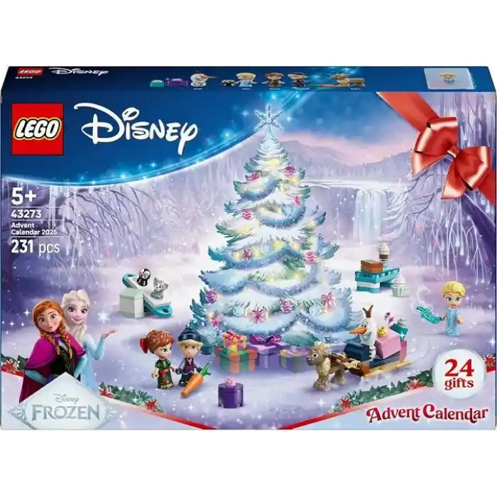 LEGO ǀ Disney Karlar Ülkesi 2025 Yılbaşı Takvimi 43273 – 5 Yaş ve Üzeri Prenses Seven Çocuklar için Yaratıcı Oyuncak Yapım Seti, Eğlenceli Yılbaşı Hediyesi ve Sürprizlerle Dolu Oyun (231 Parça)