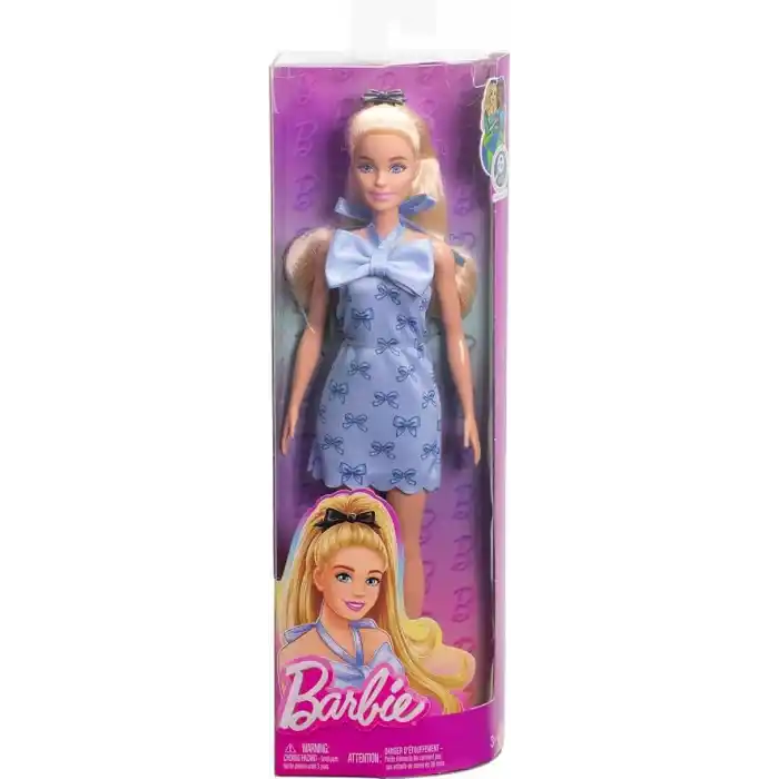 Barbie® Büyüleyici Parti Bebekleri - Mavi Fiyonklu Elbiseli